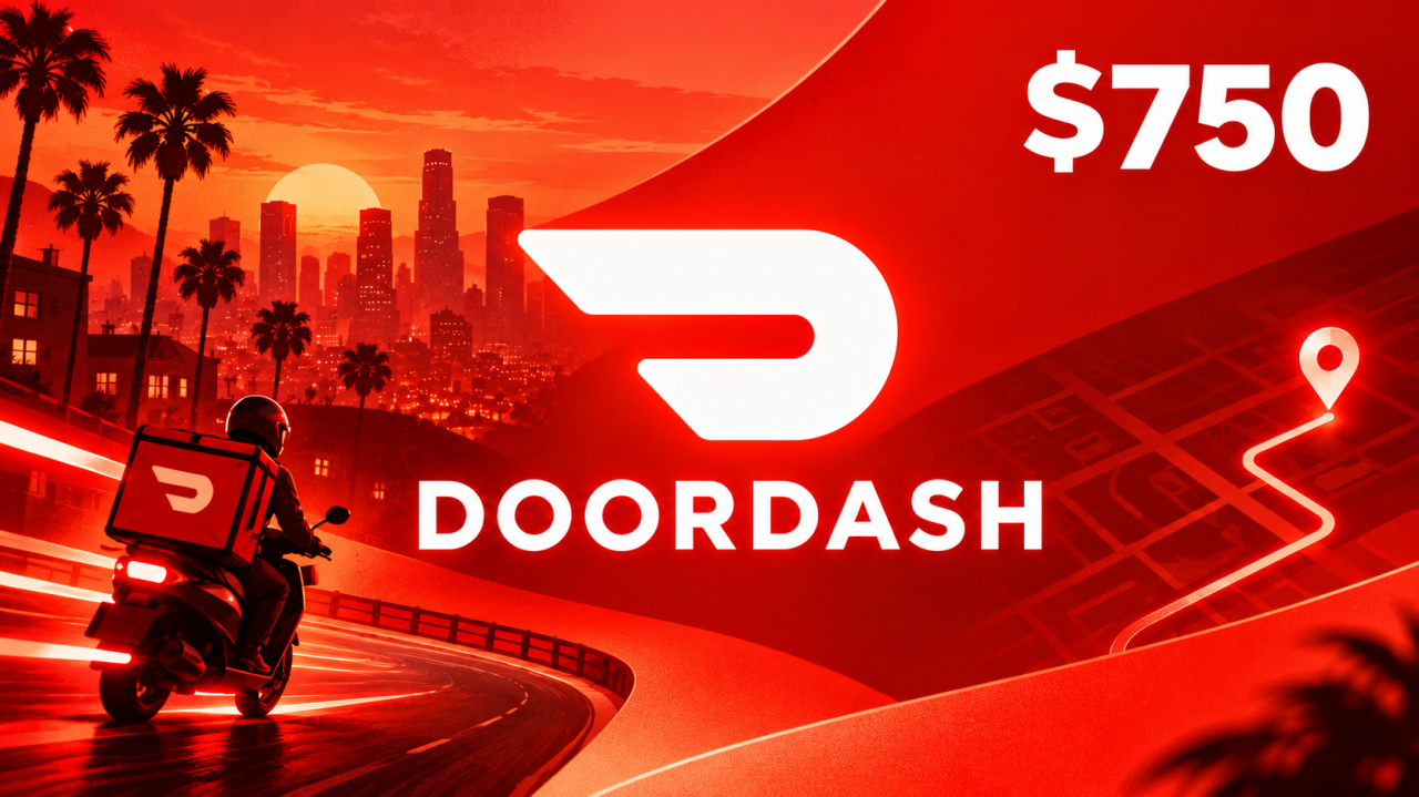 DoorDash $750 reward artwork